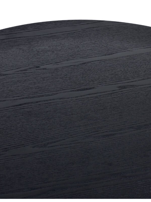 Louis Fluted Round Coffee Table - Black - Image 3