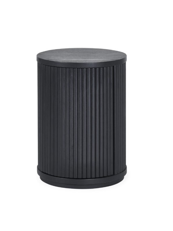 Louis Fluted Round Side Table with Cupboard - Image 3