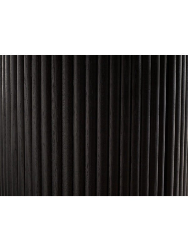 Louis Fluted Round Side Table with Cupboard - Image 6