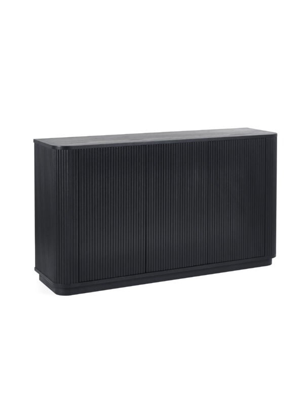 Louis Fluted Sideboard - Black - Image 2