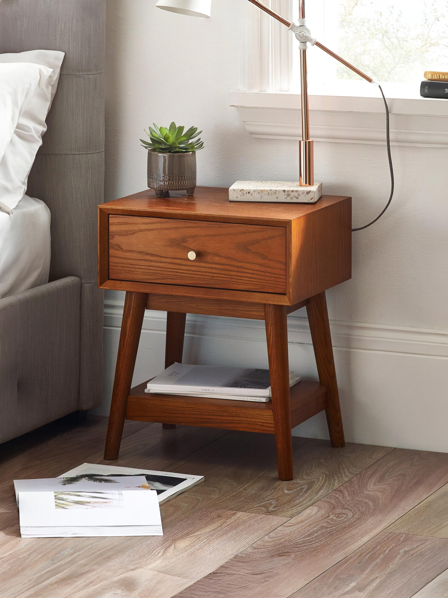 LOW004_1 Lowry 1 Drawer Sidetable - Image 1