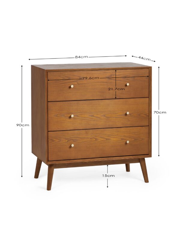Lowry 3 Drawer Chest - Image 9