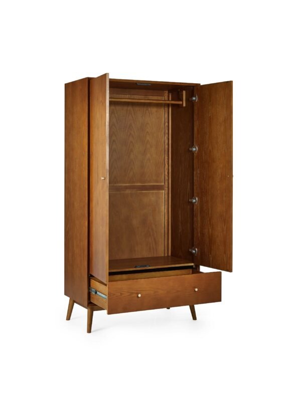 Lowry 2 Door 1 Drawer Wardrobe - Image 3