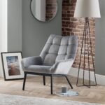 Lucerne Velvet Chair – Grey