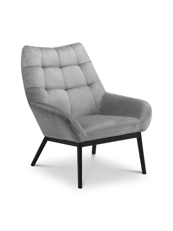 Lucerne Velvet Chair - Grey - Image 2