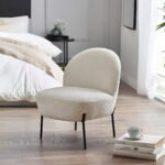 Lulu Boucle Accent Chair – Ivory