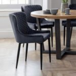 Luxe Diamond Quilted Upholstered Dining Chair (Set of 2)