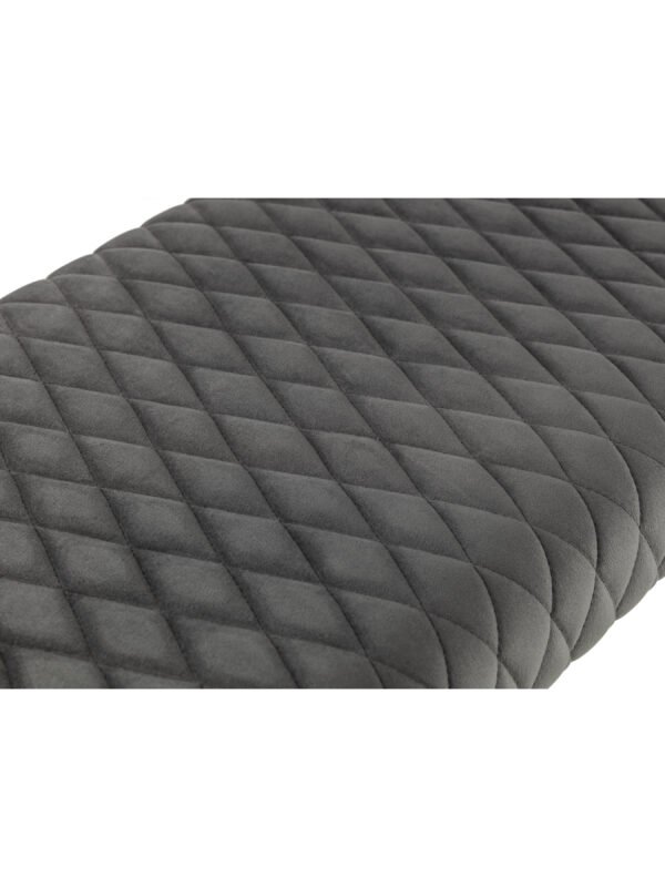 Luxe Diamond Quilted Upholstered 2 Seater Backless Bench - Image 5