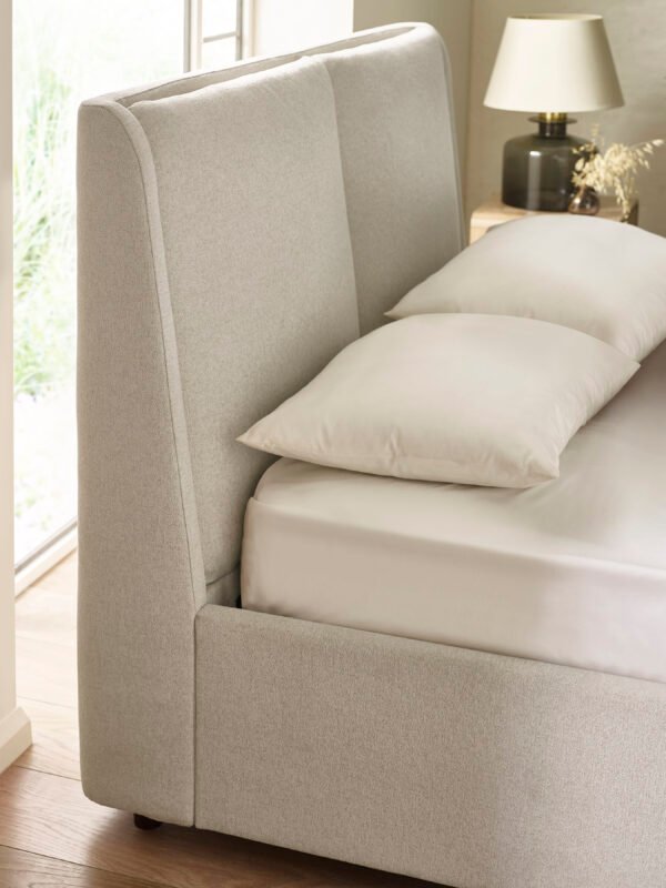 Maddock Beige Upholstered Ottoman Storage Bed - Image 10