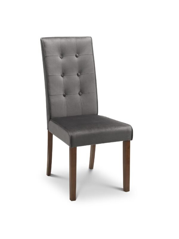 Set Of 2 Madrid Velvet Dining Chairs - Image 3
