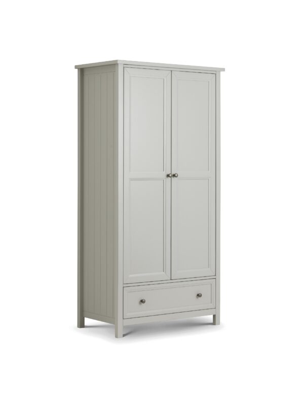 Maine 2 Door 1 Drawer Wardrobe - Image 2