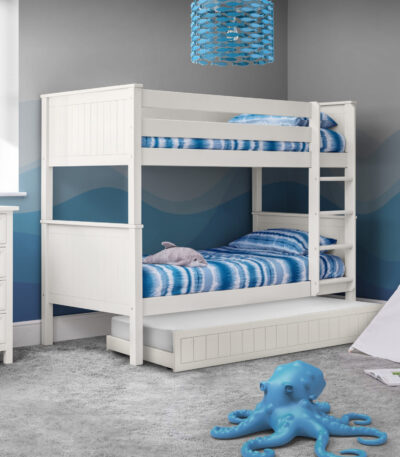 Maine Convertible Bunk Bed – Surf White