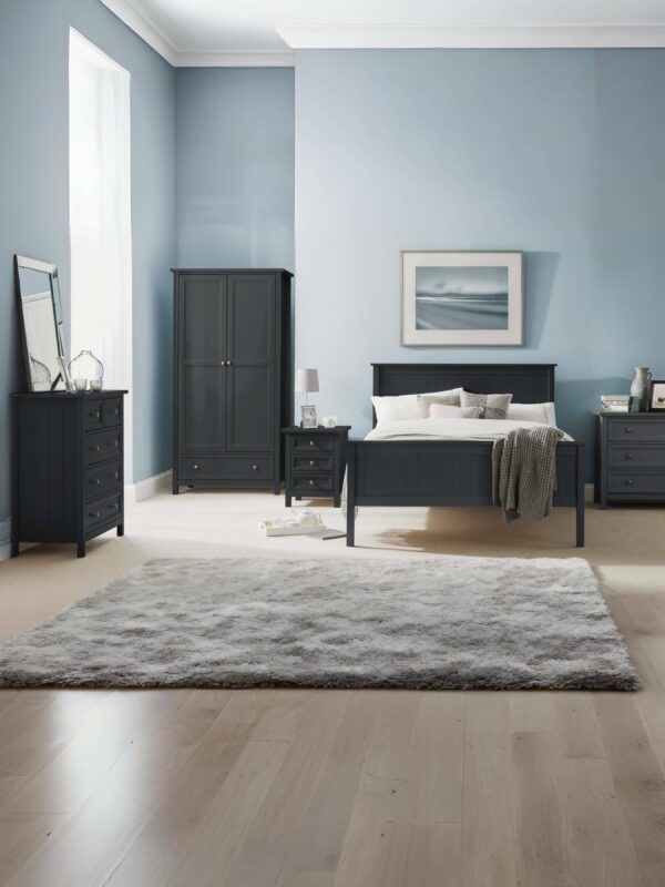 Maine 90cm Single Anthracite Black Bed - Image 10