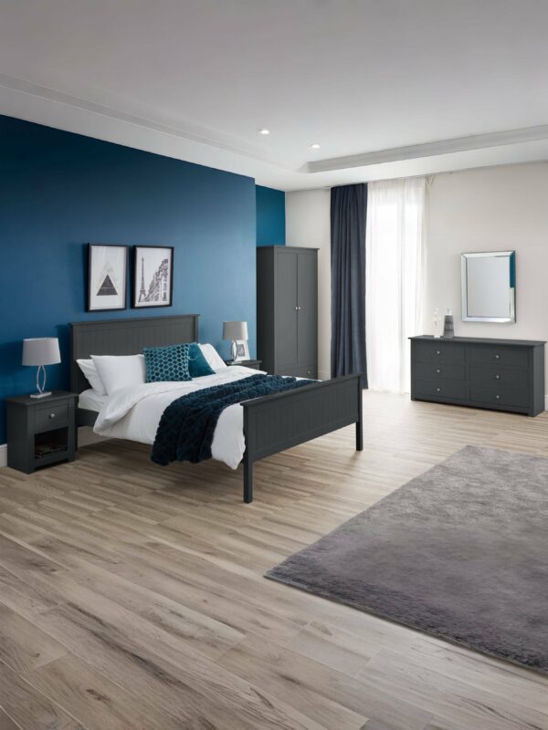Maine 90cm Single Anthracite Black Bed - Image 11
