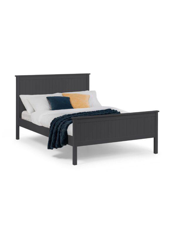 Maine 90cm Single Anthracite Black Bed - Image 3