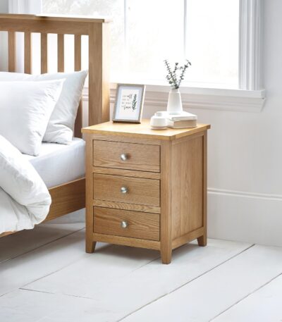 Mallory 3 Drawer Bedside