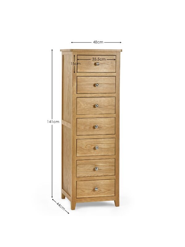 Mallory 7 Drawer Narrow Chest - Image 6