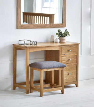 Mallory Single Dressing Table and Stool