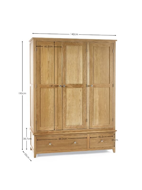 Mallory 3 Door Wardrobe - Image 4