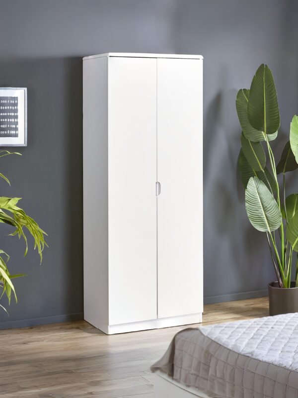 Manhattan 2 Door Wardrobe – High Gloss White