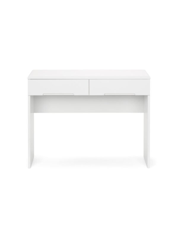 Manhattan 2 Drawer Dressing Table - High Gloss White - Image 3