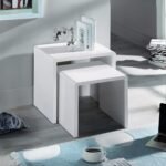 Manhattan Nest of 2 Side Tables – High Gloss White