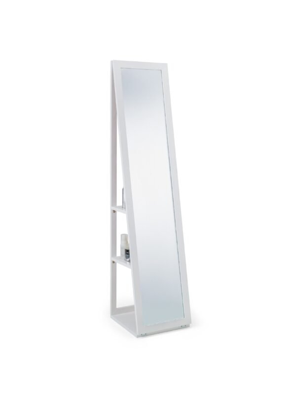 Fresco White Storage Mirror - Image 2