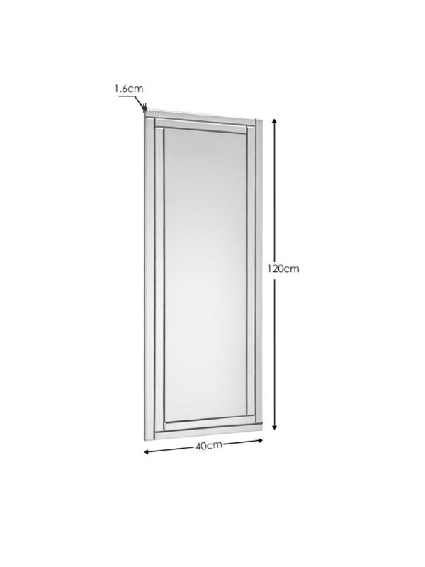 Deco Frameless Dress Mirror - Image 4