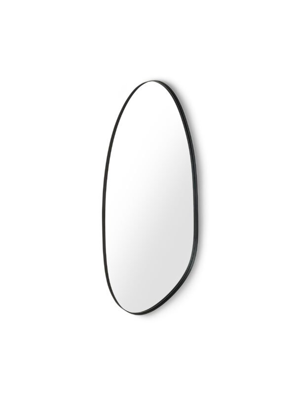 Rushmore Black Metal 95cm Organic Shaped Wall Mirror - Image 2