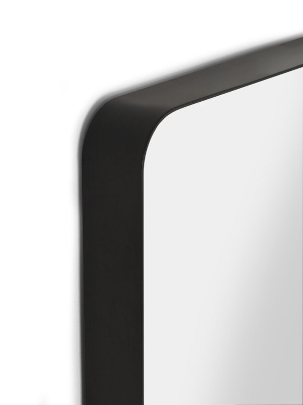 Jaya Black Frame Rectangular Wall Mirror - Image 4
