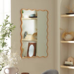 Stevie Wavy Edge Wall Mirror - Gold