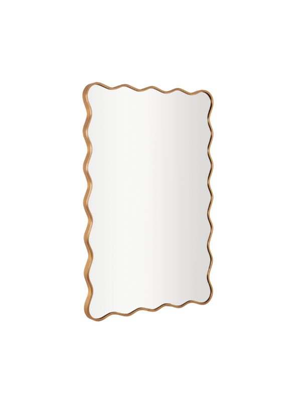 Stevie Wavy Edge Wall Mirror - Gold - Image 7