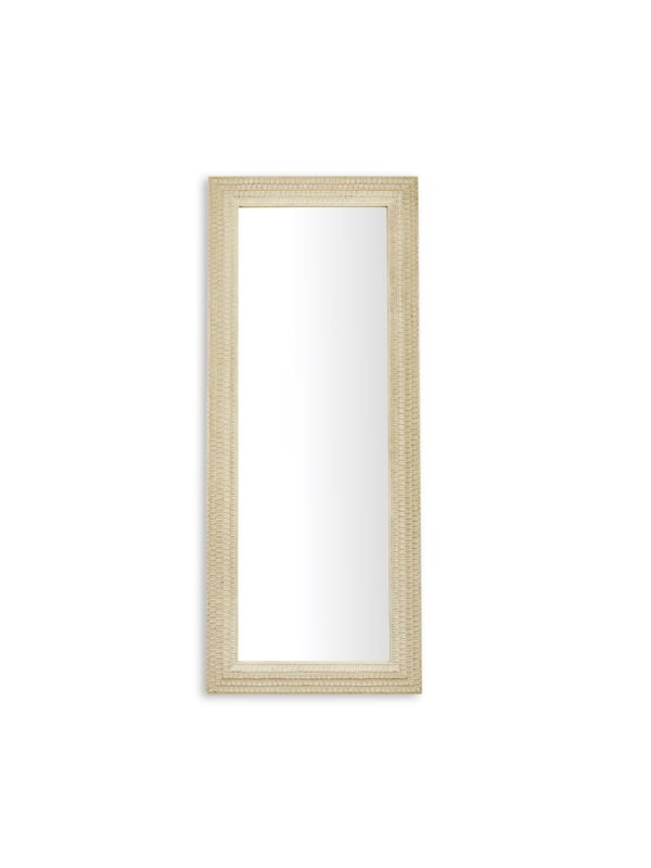Alanis Rectangular Lean to Dress Mirror - White - Image 2