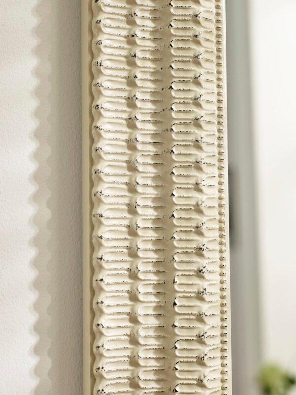 Alanis Rectangular Wall Mirror - White - Image 4