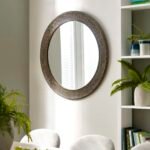 Iggy Round Wall Mirror – Brass Effect