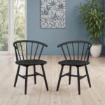 Modena Curved Spindle Back Dining Chair (Set of 2)