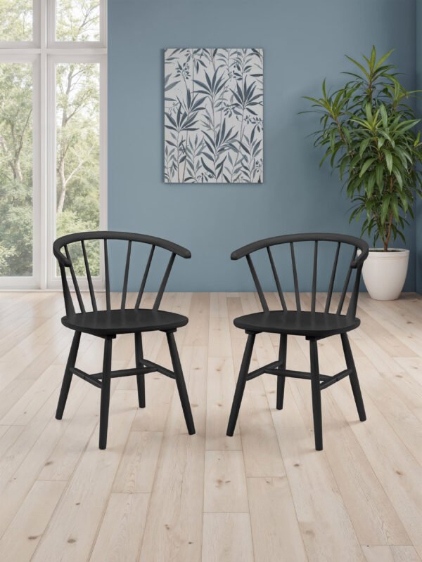 Modena Curved Spindle Back Dining Chair (Set of 2)