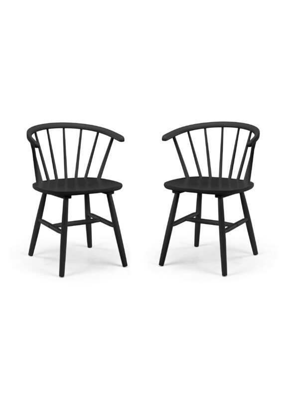 Modena Curved Spindle Back Dining Chair (Set of 2) - Image 2