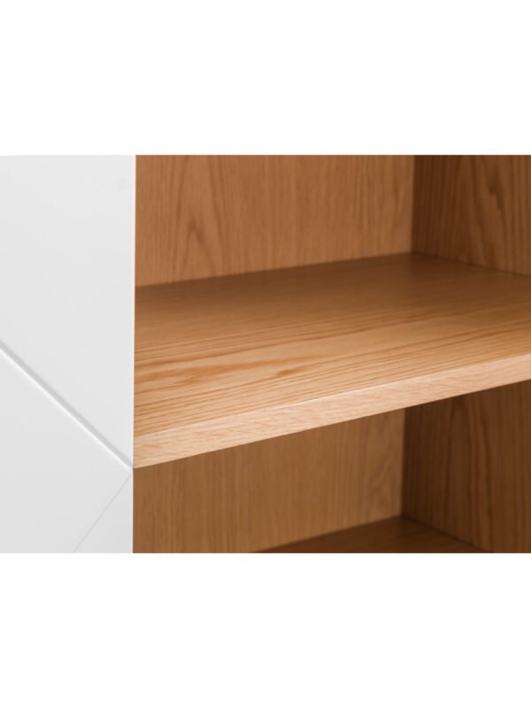 Moritz 4 Door Cabinet - Oak & White - Image 7