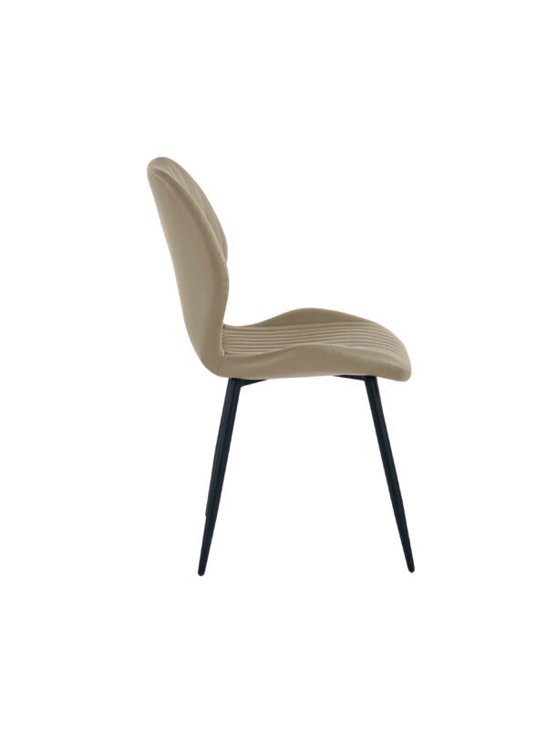 Morris Taupe Faux Leather Dining Chair (Set of 4) - Image 10