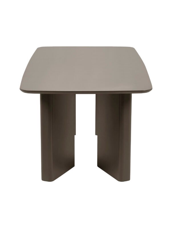 Moro Rectangular Dining Table - Matt Chocolate Brown - Image 8