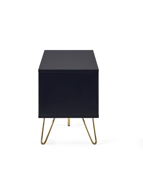 Murano Tv Unit - Matt Black - Image 8