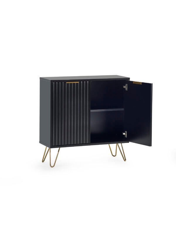 Murano Compact Sideboard - Matt Black - Image 3