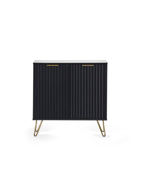 Murano Compact Sideboard - Matt Black - Image 4