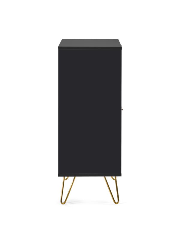 Murano 2 Door 2 Drawer Sideboard - Matt Black - Image 7