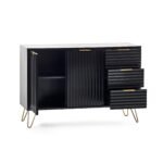 Murano Large Sideboard – Matt Black