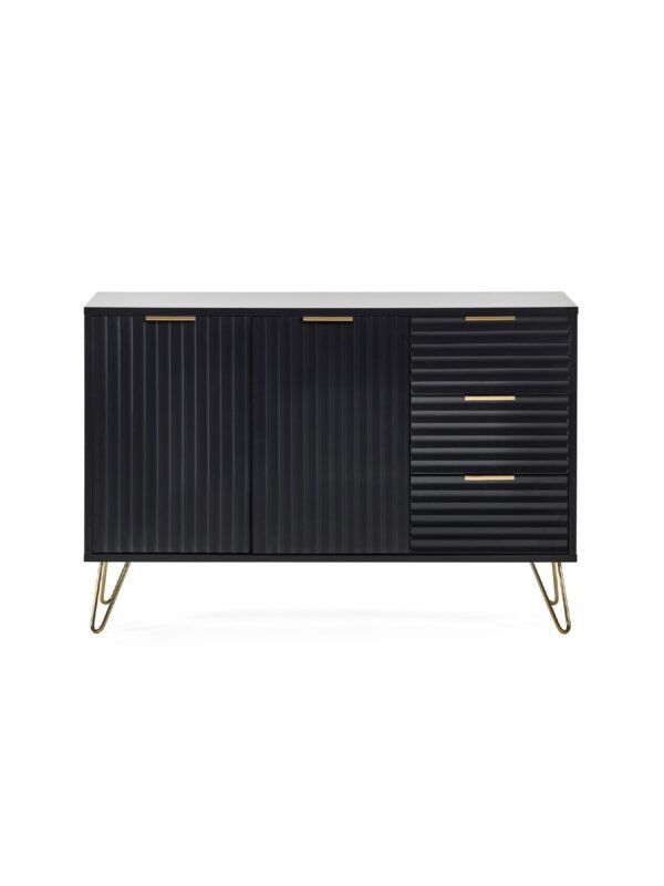 Murano Large Sideboard - Matt Black - Image 2