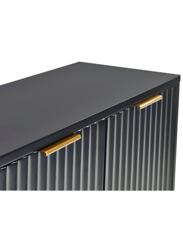 Murano Large Sideboard - Matt Black - Image 4