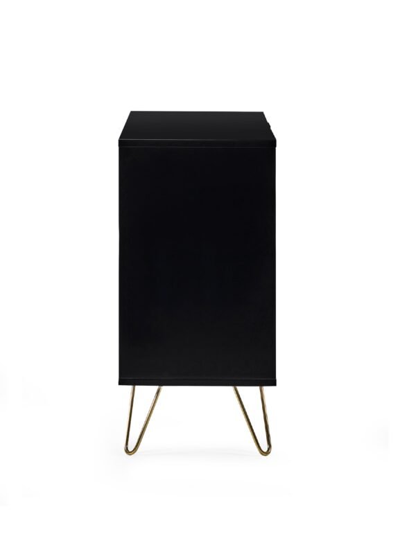 Murano Large Sideboard - Matt Black - Image 6