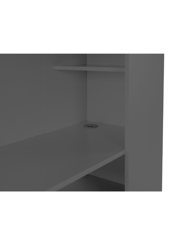 Nebula 90cm Single Anthracite Black Gaming Highsleeper Loft Bed with Desk - Image 11